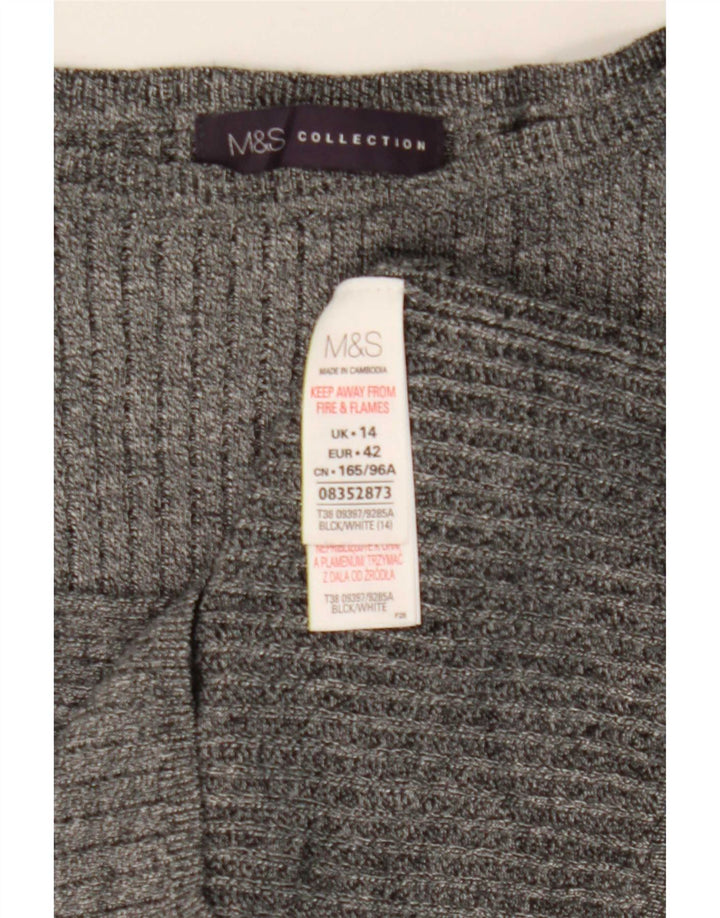 Bluzka damska Marks & Spencer UK 14 Średnioszara wiskoza
