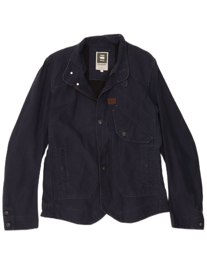 Damska kurtka użytkowa G-STAR UK 16, duża, granatowa, bawełniana