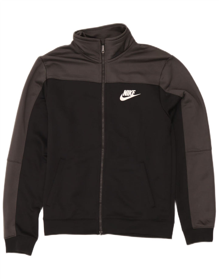 Męska bluza dresowa Nike, mała, czarna, poliestrowa z blokami kolorów
