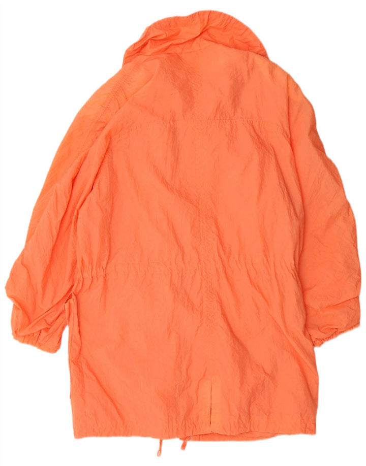 Vintage damski płaszcz przeciwdeszczowy UK 18 XL pomarańczowy