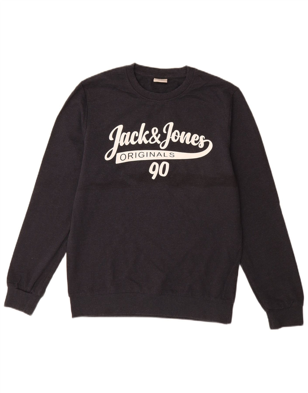 Męska bluza z grafiką Jack & Jones, mała, granatowa, bawełniana