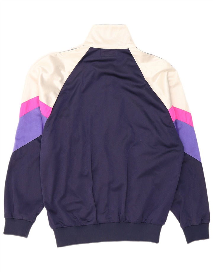 Damska kurtka dresowa ASICS IT 46, duża, granatowa, z blokami kolorów