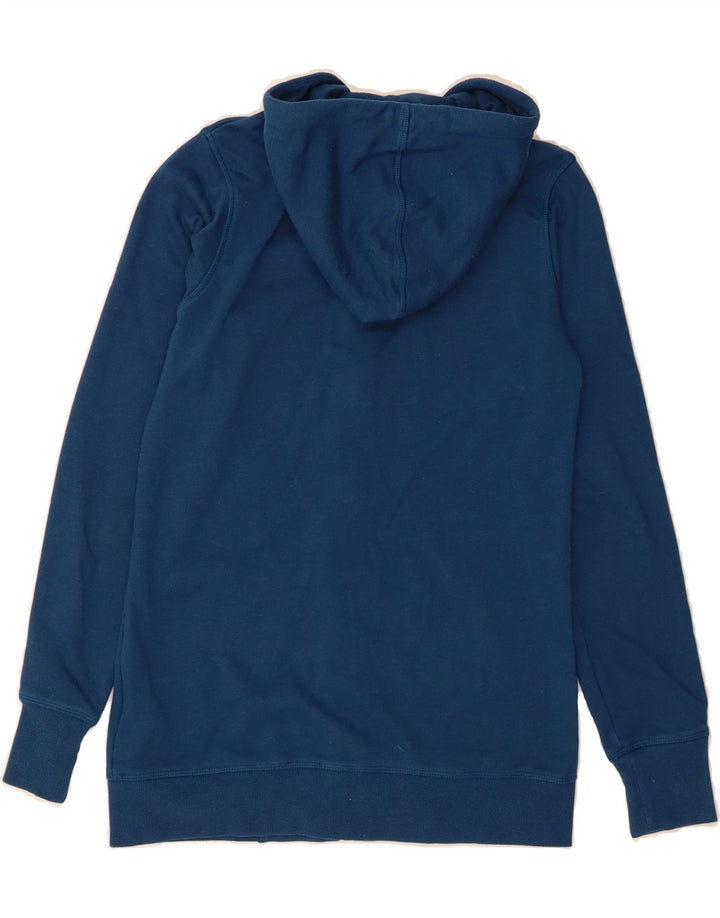 ASICS Mens Zip Hoodie Sweater Small Navy Blue Cotton Vintage Asics and Second-Hand Asics from Messina Hembry 