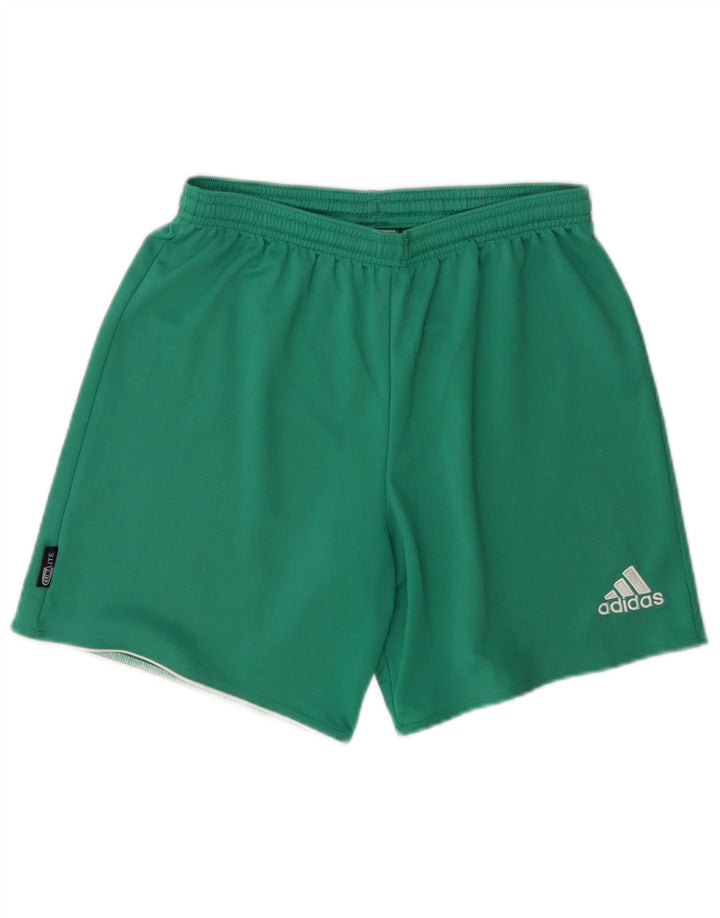Męskie spodenki sportowe Adidas Climalite XS, zielone, poliestrowe