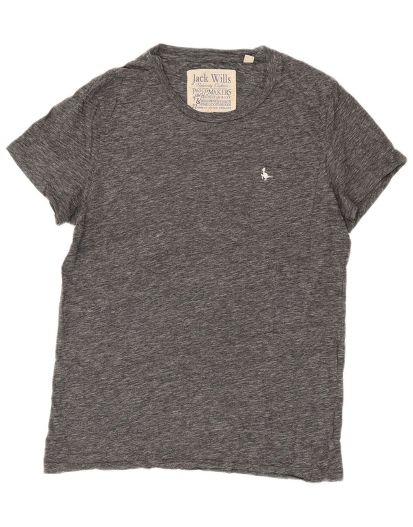 T-shirt męski Jack Wills, średnioszary, bawełniany w cętki