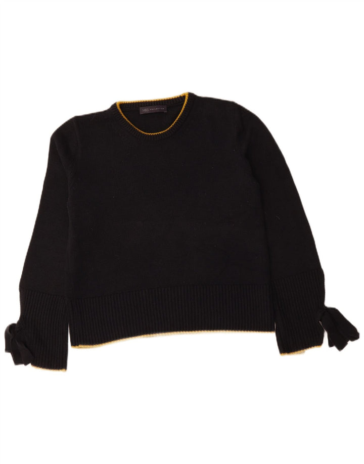 Sweter damski Marks & Spencer z okrągłym dekoltem, UK 14, średni granatowy