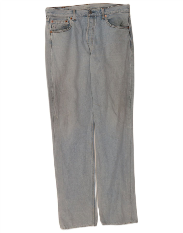 Męskie jeansy Levi's 501 Straight W34 L35 Niebieskie bawełniane