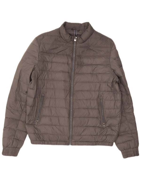 Męska ocieplana kurtka Tommy Hilfiger UK 40, duża, szary nylon