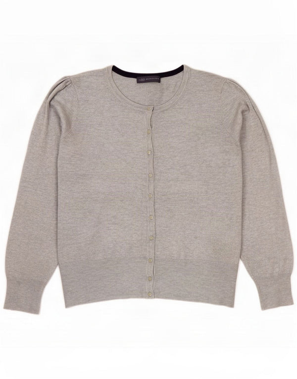 Marks & Spencer Damski sweter kardigan UK 16 Large Szary Wiskoza