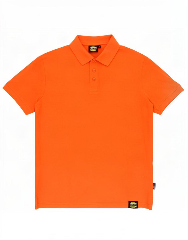 Męska koszulka polo Diadora, średnia, pomarańczowa, bawełniana