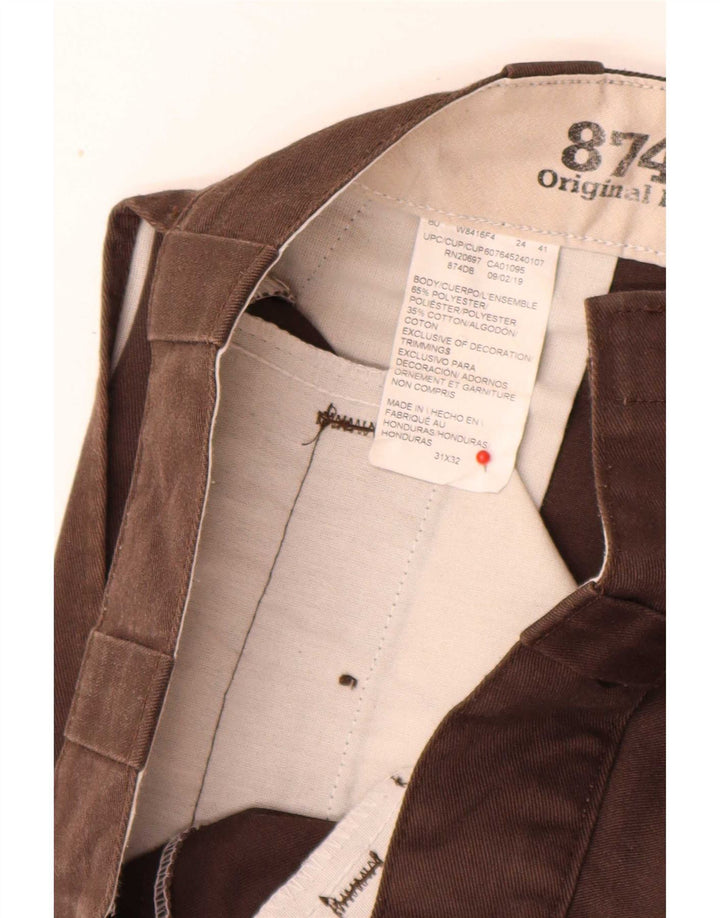 Męskie spodnie chino Dickies 874 Straight W31 L32 Brązowy poliester