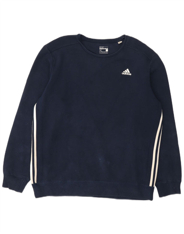 Adidas Męska Bluza Sweter XL Granatowa Bawełna