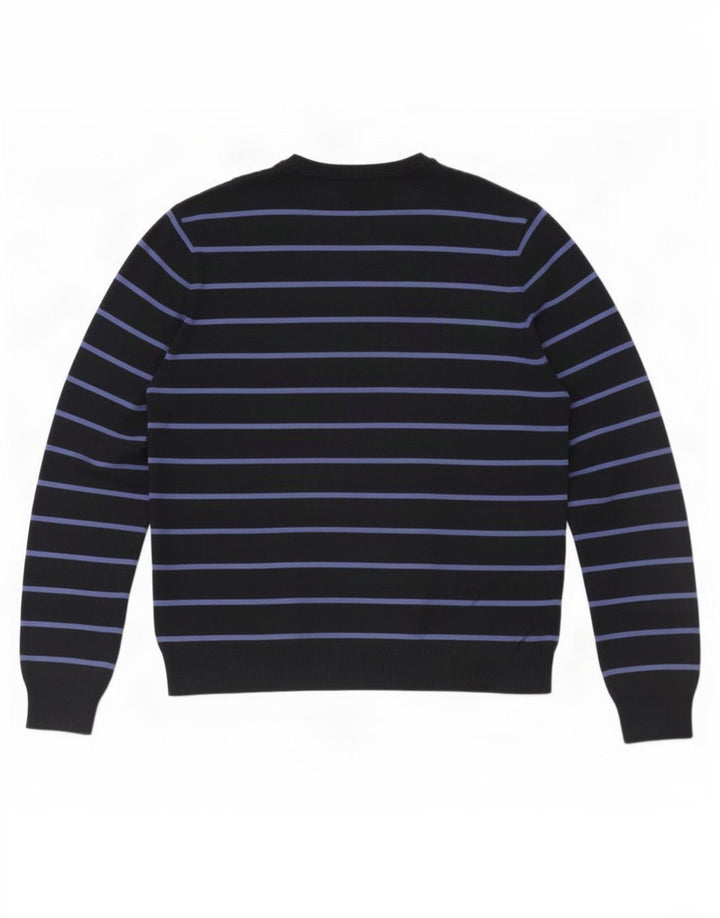 Męski sweter Marks & Spencer Blue Harbor z okrągłym dekoltem, duży, granatowy