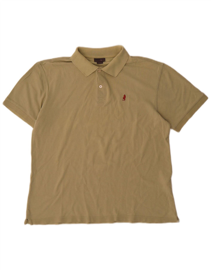 Męska koszulka polo Marlboro Classics, duża, bawełniana w kolorze khaki
