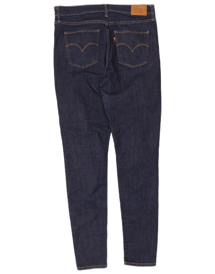 Damskie jeansy LEVI'S 720 z wysokim stanem, bardzo obcisłe W30 L29 granatowe