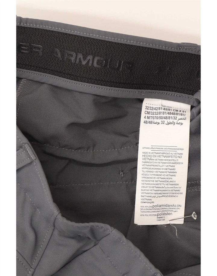 Męskie spodnie typu chino Under Armour W32 L32 Szary poliamid
