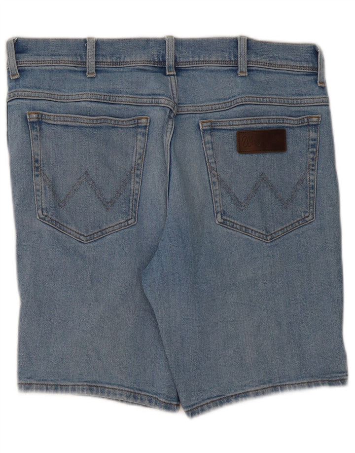 Damskie spodenki jeansowe Wrangler Texas W34, duże, niebieskie, bawełniane
