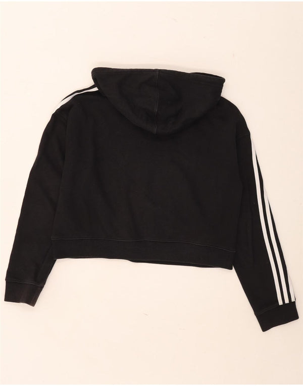 Bluza damska Adidas Crop Oversized Sweter UK 10 Mała czarna bawełna