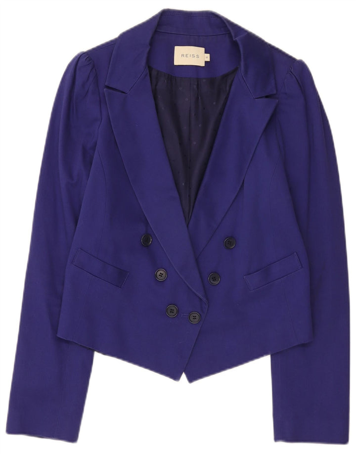 Krótka marynarka damska Reiss Double Breasted UK 12 Medium Navy Blue