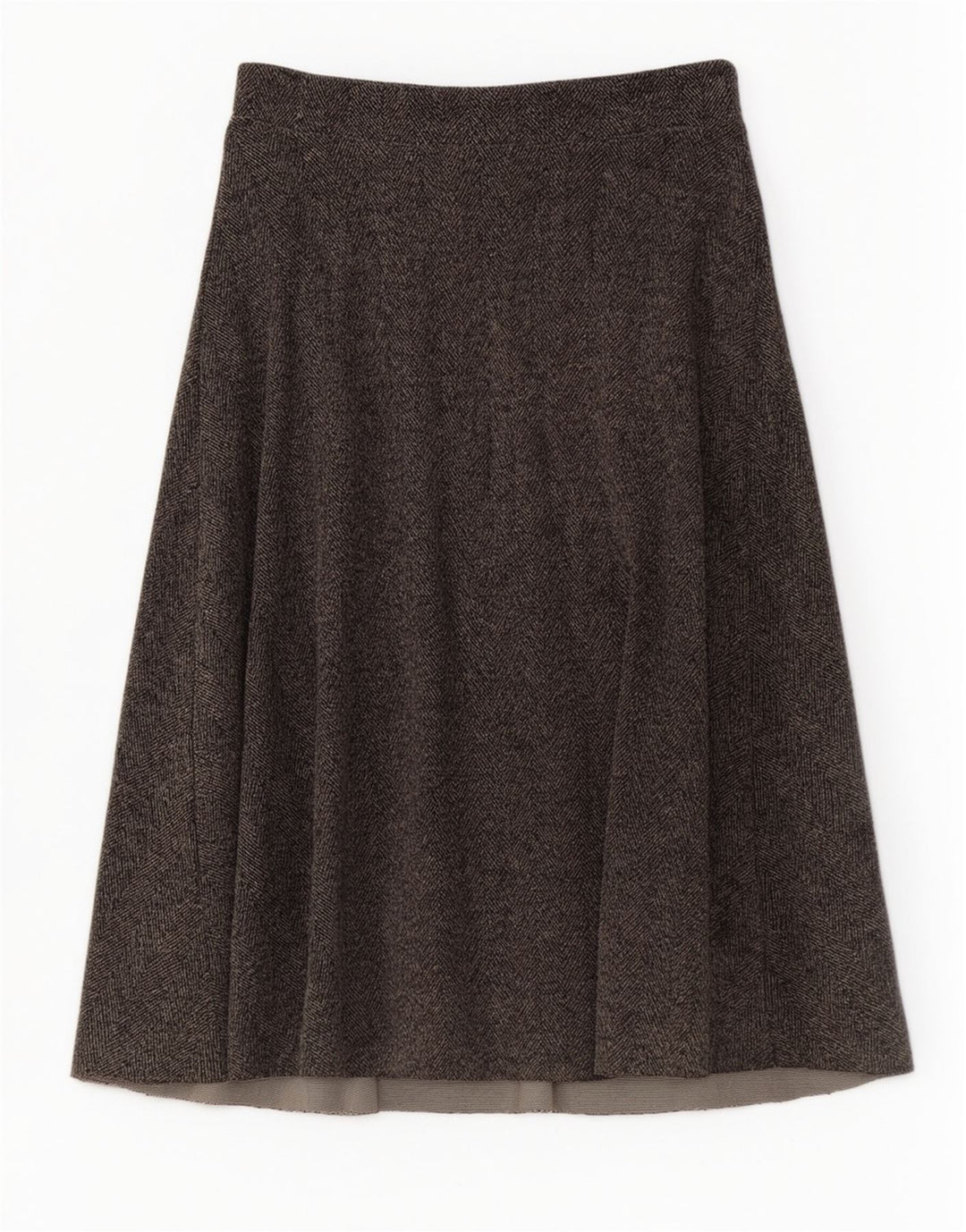 Spódnica damska Zara Midi w kształcie litery A, duża W32, szara jodełka