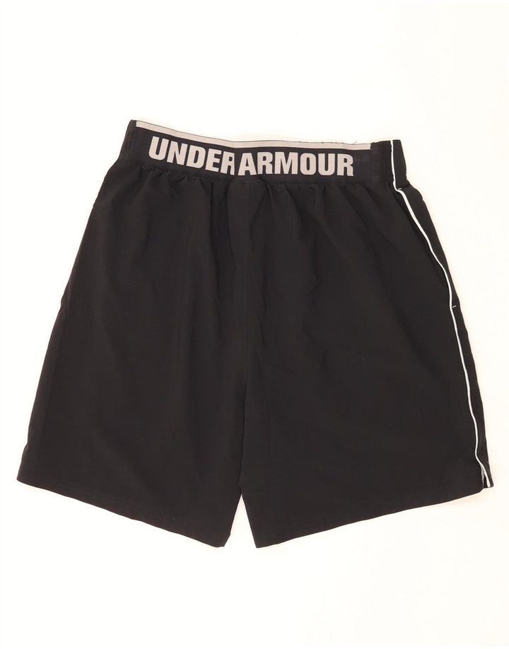 Męskie spodenki sportowe Under Armour z grafiką, duży czarny poliester z blokami kolorów