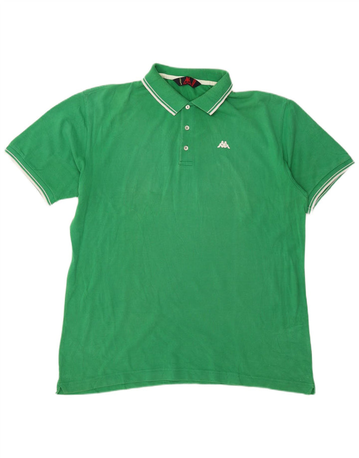 Męska koszulka polo Kappa 2XL, zielona bawełna