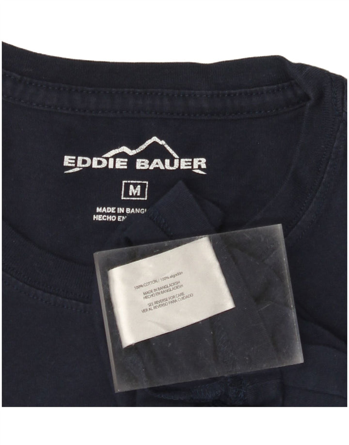 T-shirt męski EDDIE BAUER, średni, granatowy, bawełniany