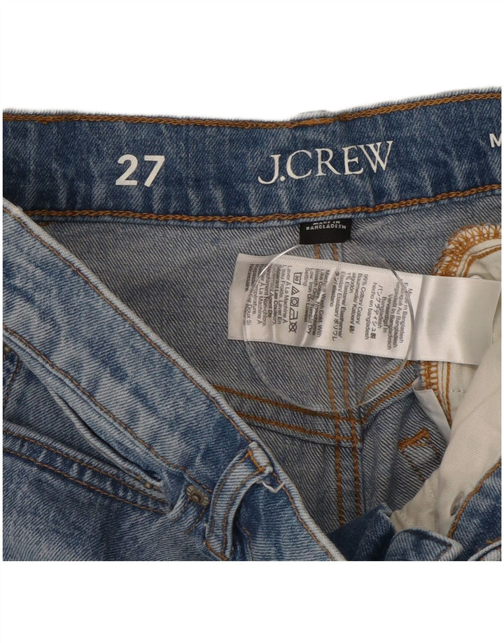 Damskie spodenki jeansowe J. CREW ze średnim stanem W27, małe, niebieskie, bawełniane