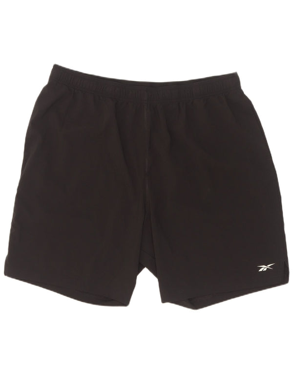 Męskie spodenki sportowe Reebok 2XL, czarny poliester