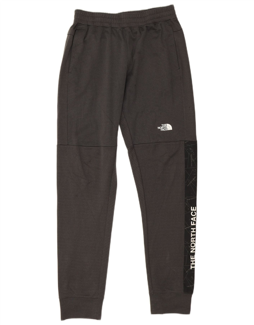 Męskie spodnie dresowe The North Face Graphic w małą szarą kratkę