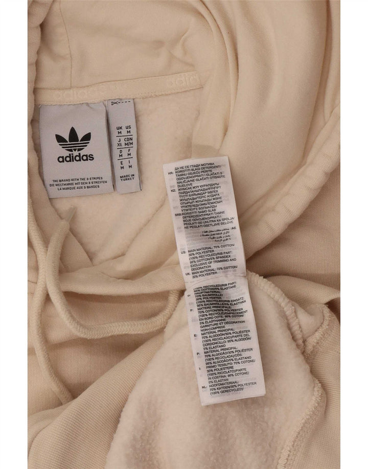 Adidas Męska bluza z kapturem, średnia beżowa bawełna