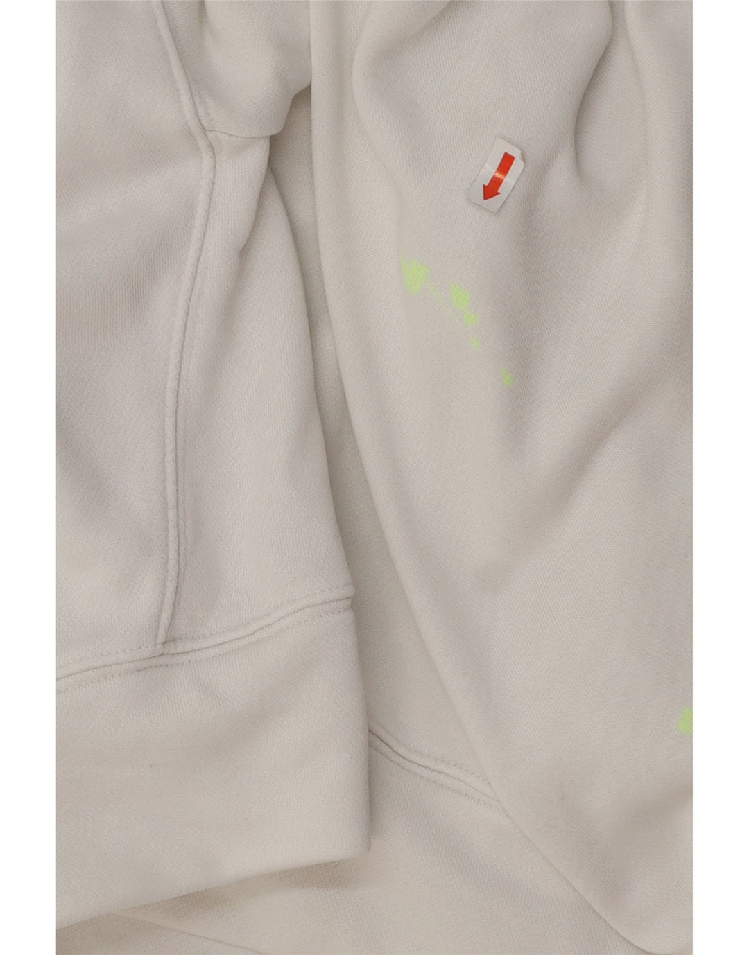 Damski sweter oversize z kapturem ADIDAS, UK 10, mały, biały, bawełniany