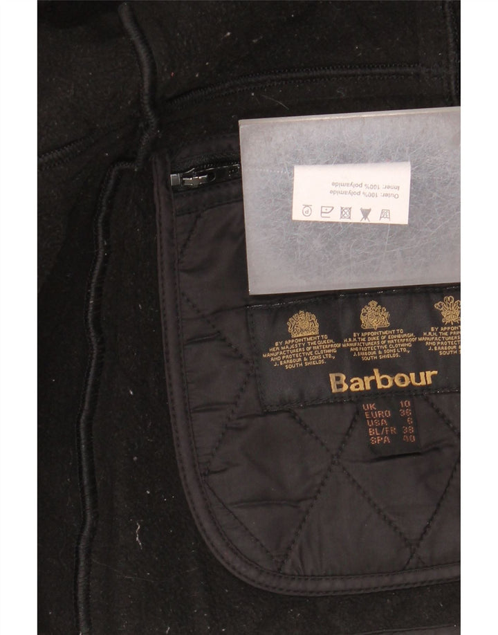 Damska pikowana kurtka Barbour UK 10 Small, czarna, poliamid