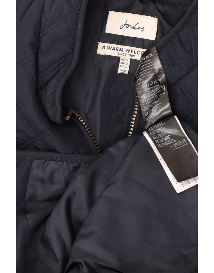 Damska pikowana kamizelka Joules UK 14, duża, granatowa, poliester