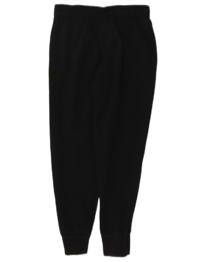 Chłopięce spodnie dresowe Puma z grafiką, 7-8 lat, czarna bawełna