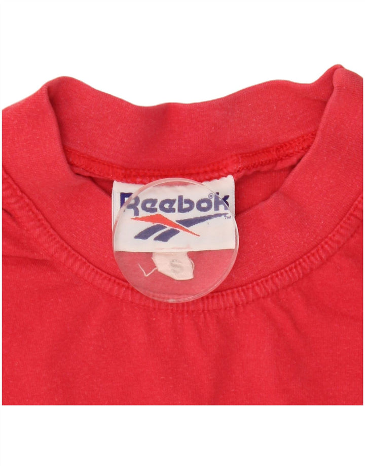 Męski T-shirt Reebok z grafiką, mały, czerwony