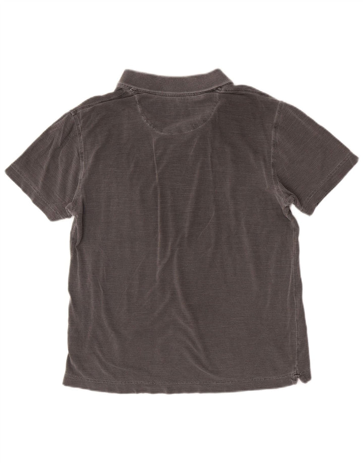 Męska koszulka polo Calvin Klein Jeans, średnioszara, bawełniana