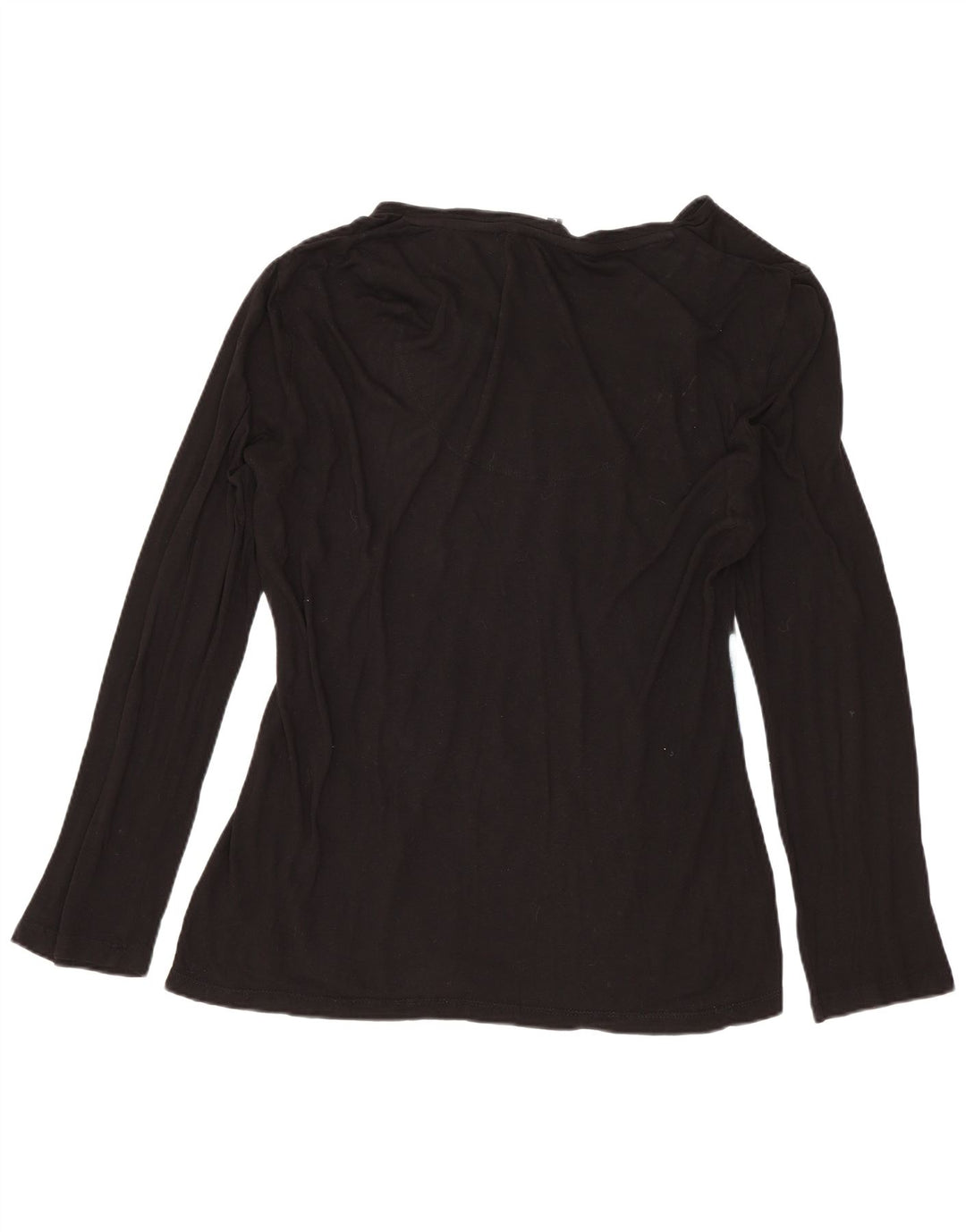 Damski top graficzny DESIGUAL z długim rękawem UK 16, duży, czarny