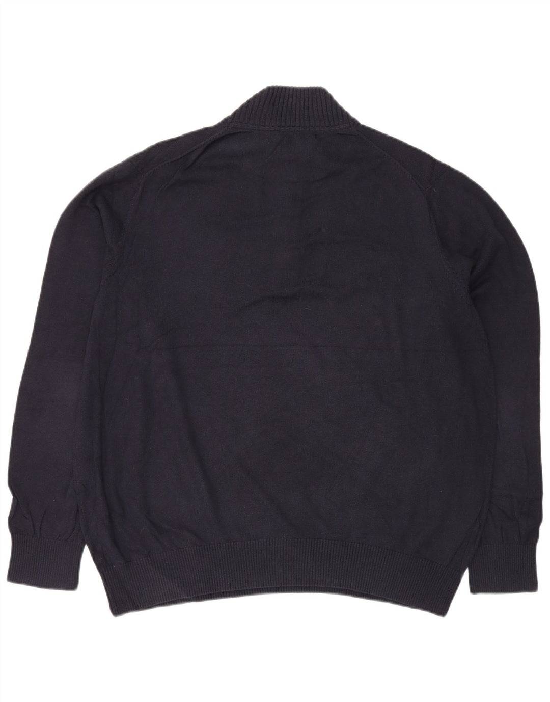 EDDIE BAUER Męski sweter zapinany na zamek XL, granatowy, bawełniany