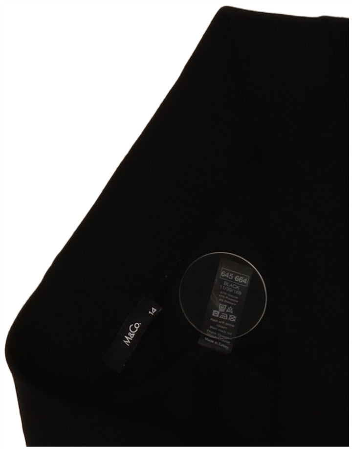 Legginsy damskie M&Co UK 14, średnia czarna wiskoza