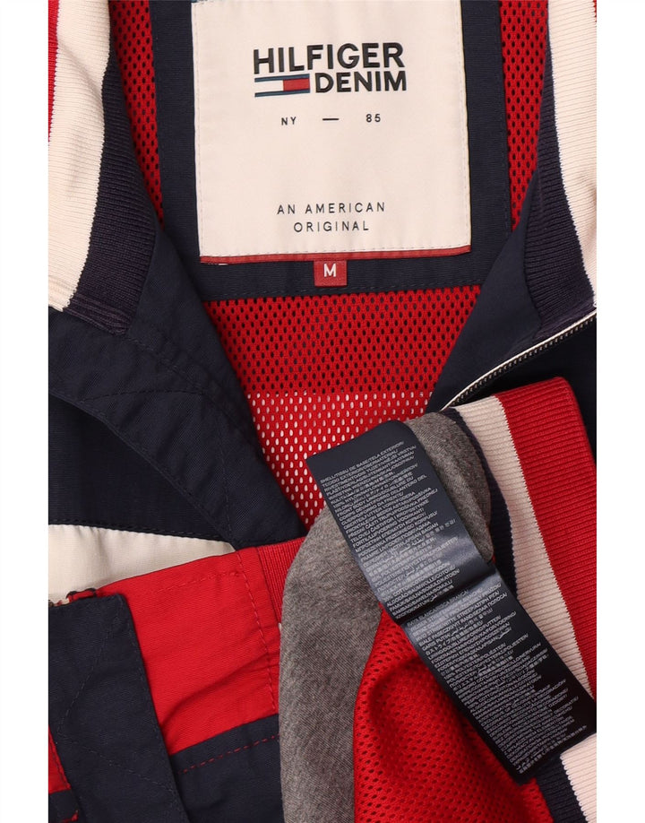 Męska kurtka bomberka Tommy Hilfiger UK 38, średnia, wielobarwna, z blokami kolorów