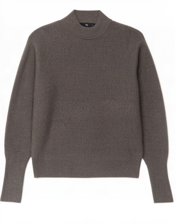 Damski sweter z golfem Zara UK 14 Średni szary wiskoza