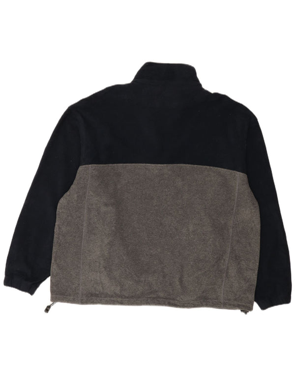 Męski sweter polarowy Champion z zamkiem błyskawicznym XL, granatowy, poliester w blokach kolorów