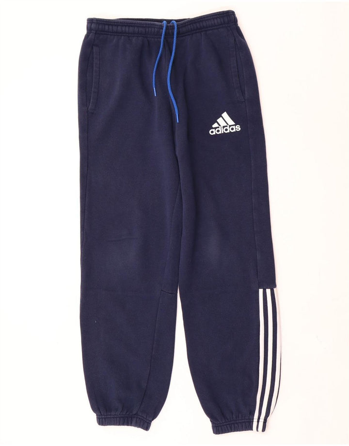 Adidas Męskie Spodnie Dresowe Joggery Średnie Granatowe Bawełniane