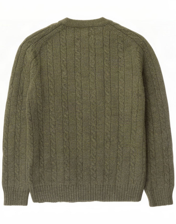 Męski sweter Kappa, duży, zielony, wełniany