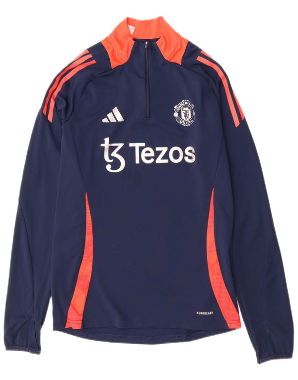 Chłopięcy dres ADIDAS Manchester United, sweter, 15-16 lat, granatowy