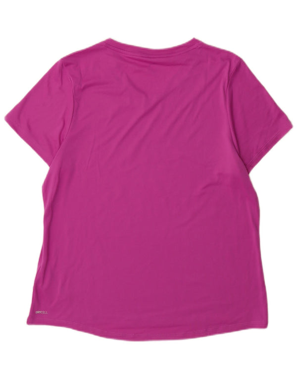 T-shirt damski Puma Top UK 16, duży, różowy, poliester