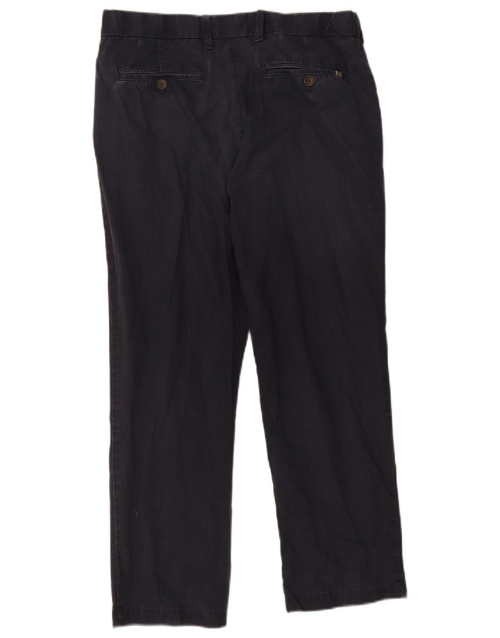 Męskie spodnie typu chino Regular Marks & Spencer W34 L29 Granatowa bawełna