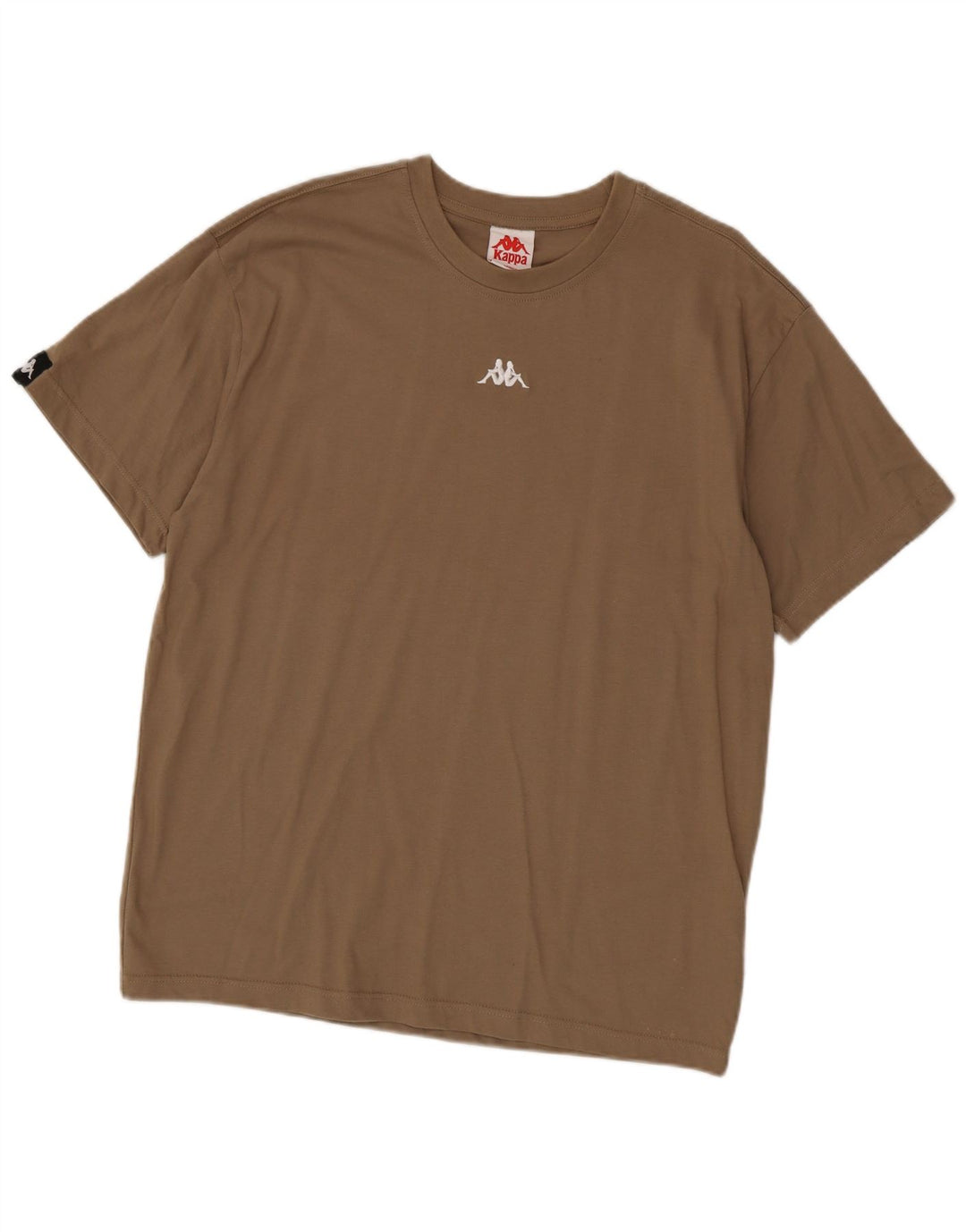 T-shirt męski Kappa, duży, brązowy, bawełniany