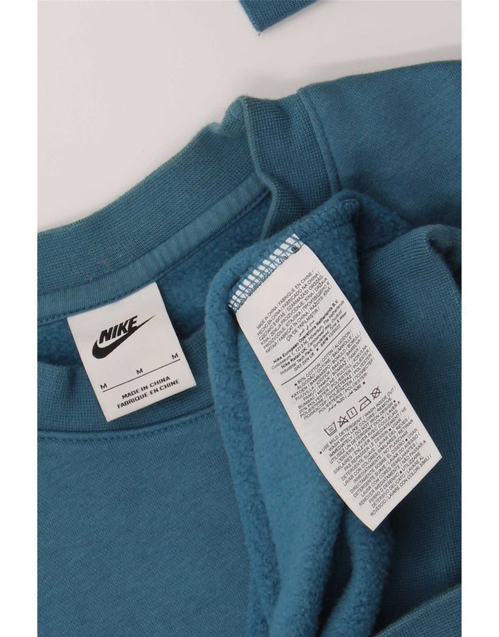 Męska bluza z grafiką Nike, średnio niebieska, z blokami kolorów
